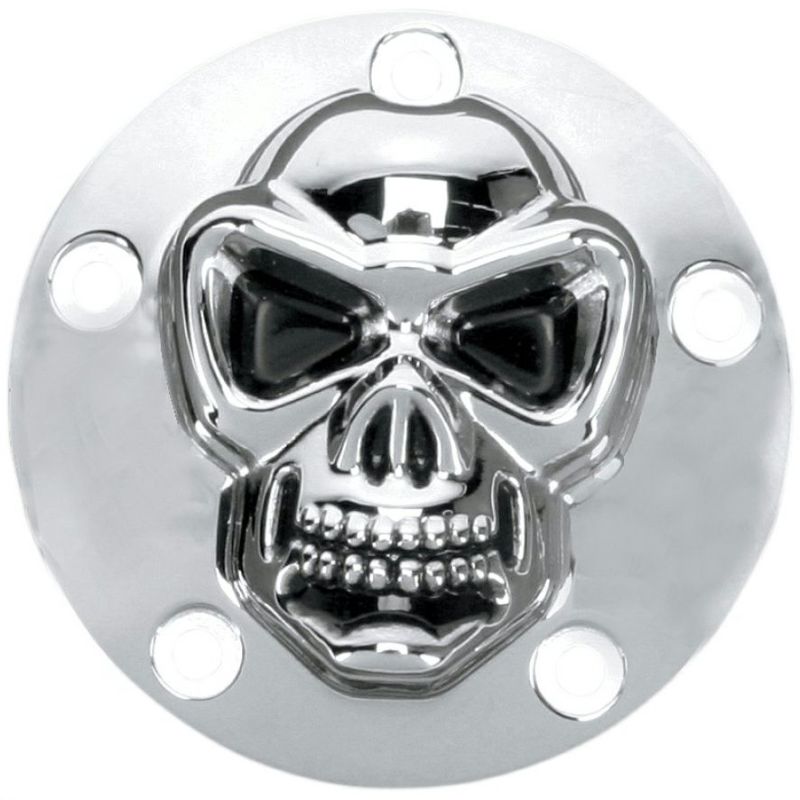 【Drag Specialties】3-D SKULL・ポイントカバー　5ホール｜ワールドモーターライフ