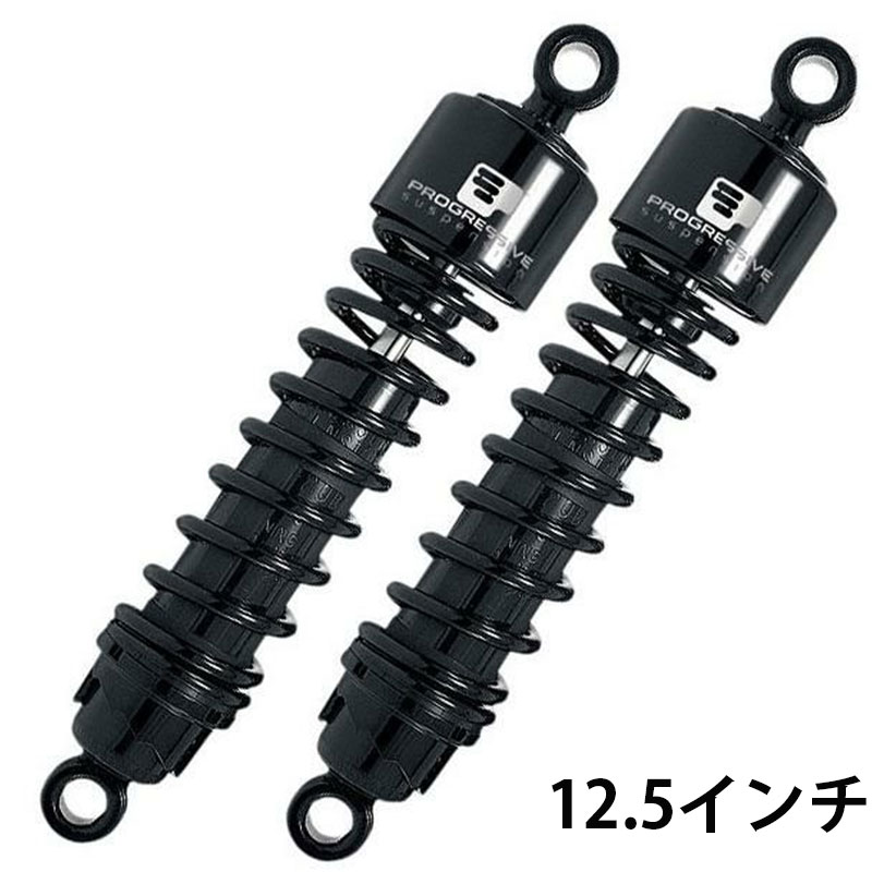 【プログレッシブ】412シリーズ サスペンション ベビーデューティー・ブラック ダイナ 12.5インチ 412-4048B