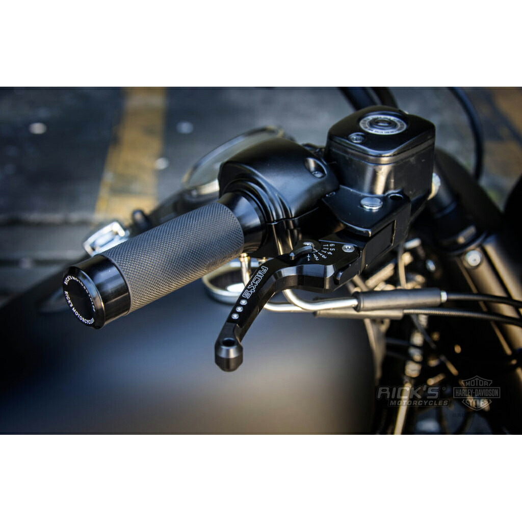 【Ricks Motorcycles】グッドガイズ・アジャスタブルレバーキット スポーツスター ブラック
