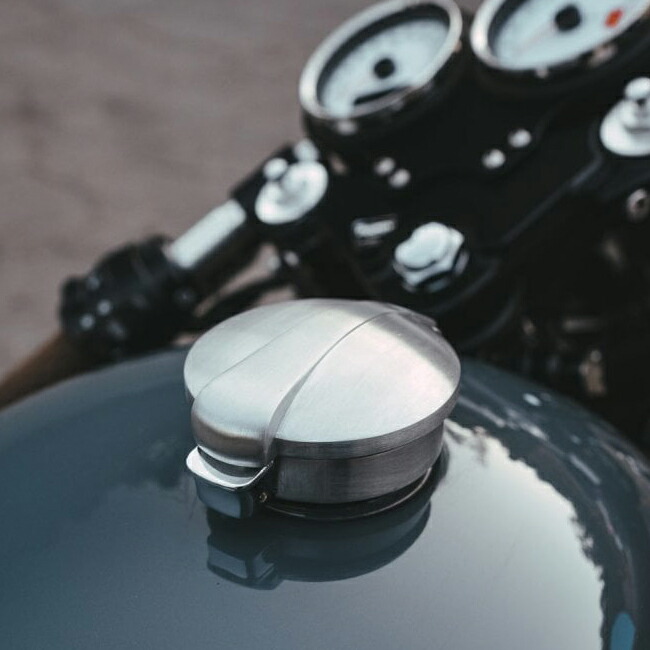BMW R100 モンツァタイプ　ガスキャップ BMW モンツァ フューエルキャップ ロッカブルタイプ アルミ削り