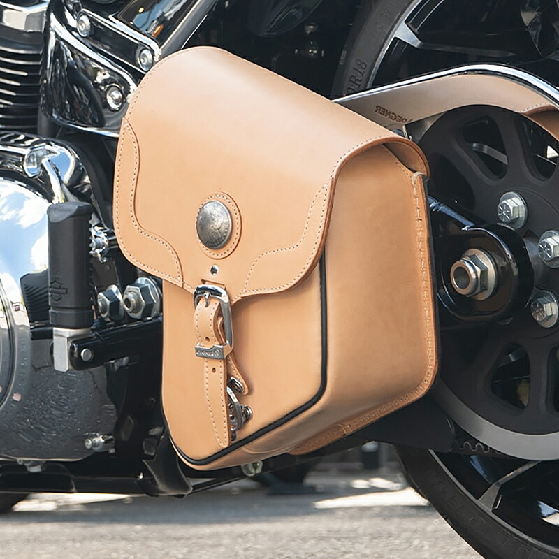 デグナー SB-15A レザー リジッドサドルバッグ 5L (タン)
