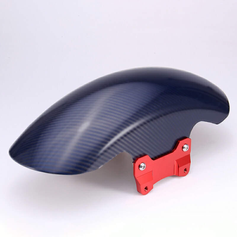 SPEEDRA ツーリング ドライカーボン ショートフロントフェンダー (ブルー/艶消し/レッド)｜ワールドモーターライフ