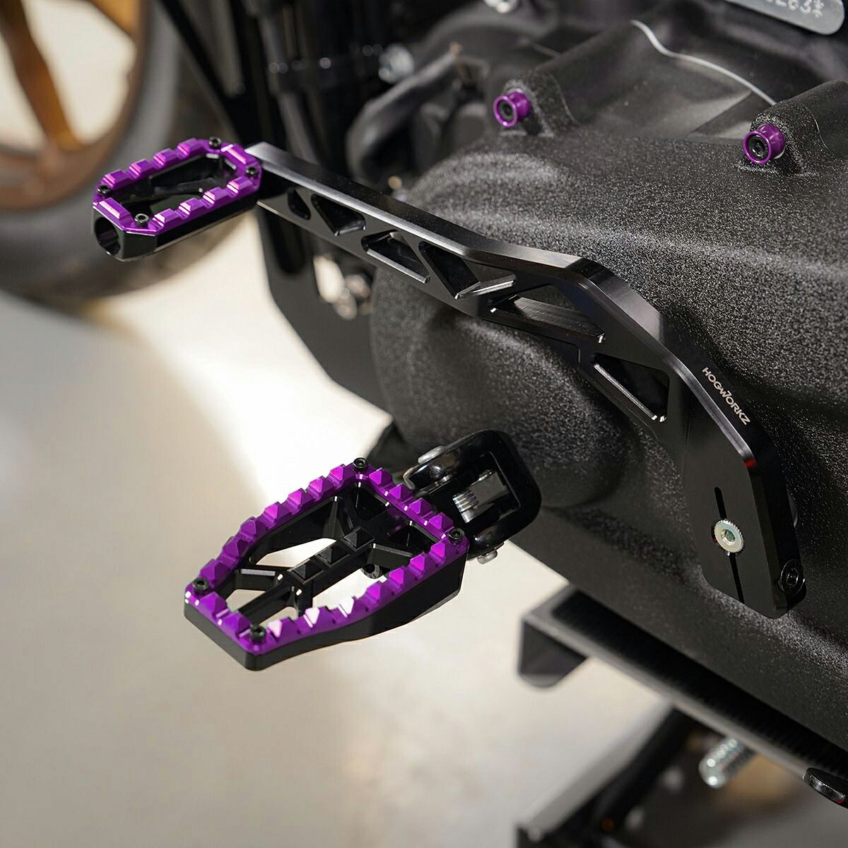 HOGWORKZ Performance MX ミッドコントロールキット (パープル)｜ワールドモーターライフ