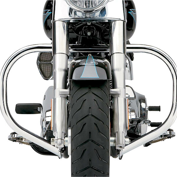 【COBRA】 エンジンガード ファット クローム 2000~2017 FLSTC|ワールドモーターライフ