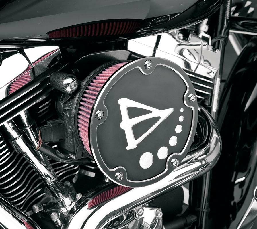ハーレー用 【アレンネス】Big Sucker・ダービーカバーエアクリーナーキット ブラック ケーブルスロットル車用 18-386 スポーツスター ダイナ ソフテイル