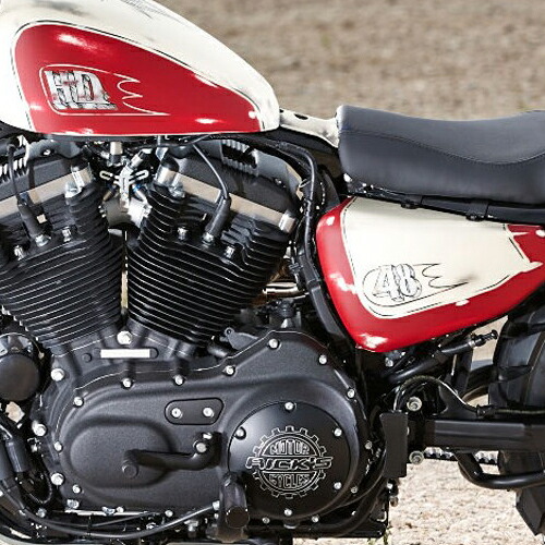 【Ricks Motorcycles】スポーツスター用 ダービーカバー マットブラック 16,543円
