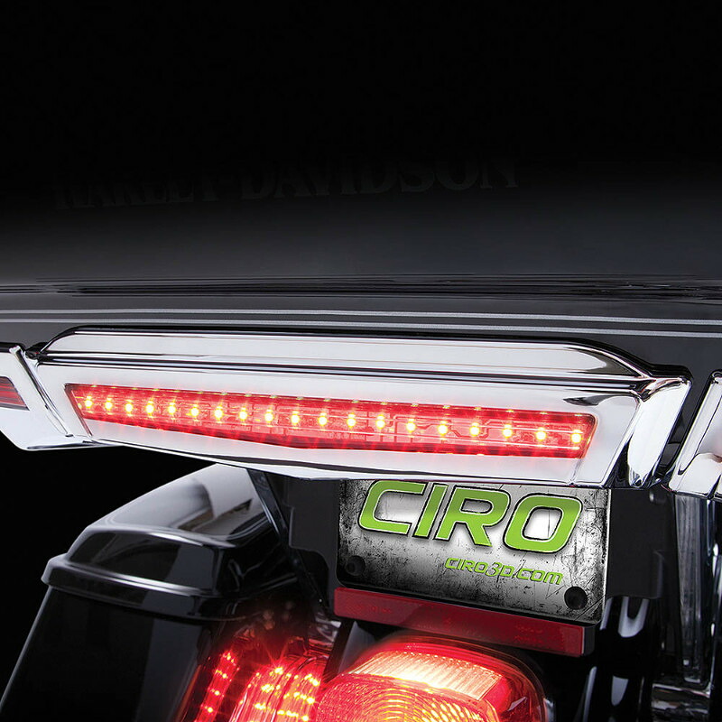 【CIRO】 ツアーパック　センターブレーキライト　クローム　2014～ ツーリング C40004 15,903円
