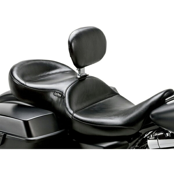 【ラペラ】 CONTINENTAL シート ライダーバックレスト付 2008~ FLHT、FLHR、FLHX、FLTR(X) LK-727BR|ワールドモーターライフ