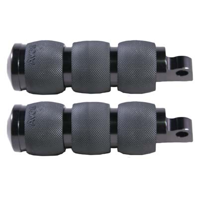 【エイボン】 GRIP エアクッション・フットペグ ブラック 1620-0803｜ワールドモーターライフ