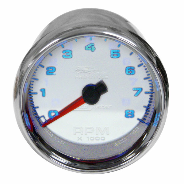 AutoMeter タコメーター　2-5/8インチ　ホワイトパネル