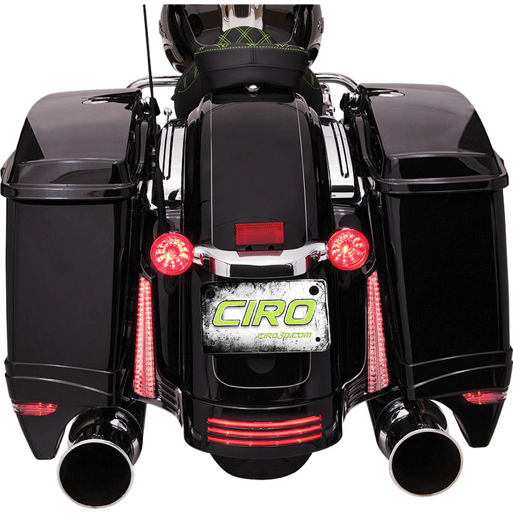 【CIRO】 フィラーパネルライト　ブラック 2014～ FLHX、FLHXS、FLTRX、FLTRXS C40023