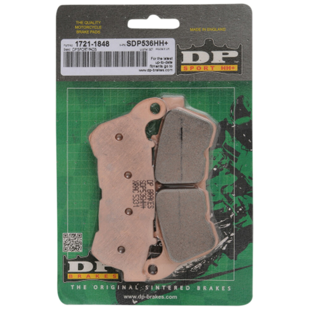 【DPブレーキ】 シンタードメタルブレーキパッド（Sport HH+） フロント用 2014～2021 スポーツスター 1721-1848｜ワールドモーターライフ