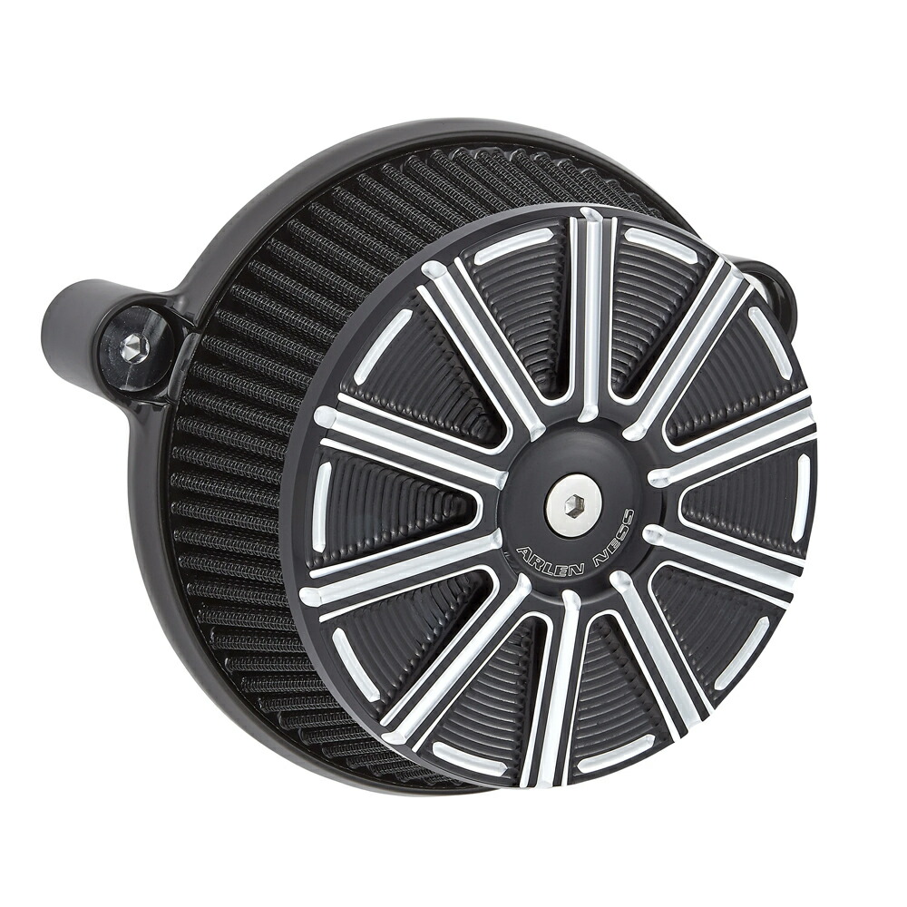 ブラック エアクリーナー インバーテッド 10-Gauge Series 15スポーク 中古 アレンネス INVERTED エアクリーナー 10-GAUGE クローム 電子制御スロットル用