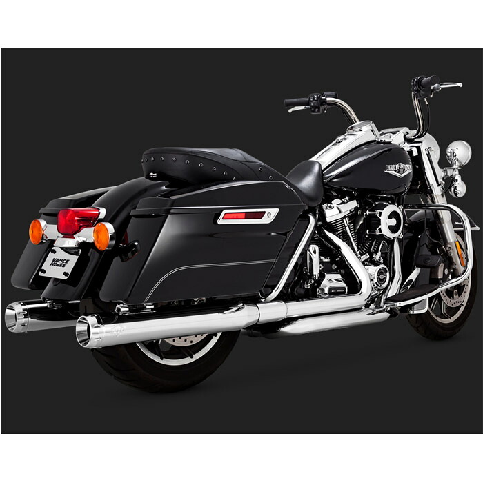 バンスアンドハインズ(Vance&Hines)デイトナ400 スリップオンマフラー　クローム　ミルウォーキーエイト ツーリング 16583｜ワールドモーターライフ