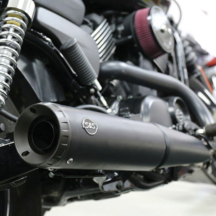 S&S グランドナショナル スリップオンマフラー クローム S&S JMCA車検対応 グランドナショナル スリップオンマフラー