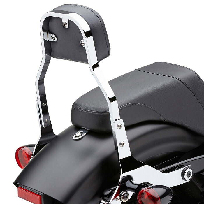 【コブラ】 デタッチャブルバックレストキット　11インチ　クローム　ソフテイル 602-2021