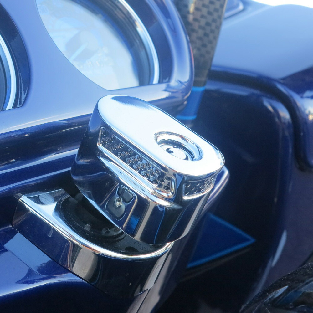 【ポールヤフィー】 Speed Freak　イグニッションスイッチカバー　クローム 2014～2023 FLHT/X、FLHTCUTG ISC-14L-SF-C