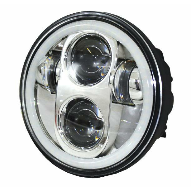 バイク LED 5-3/4インチ・ヘッドライト ブラック MS-0057B culto.pro