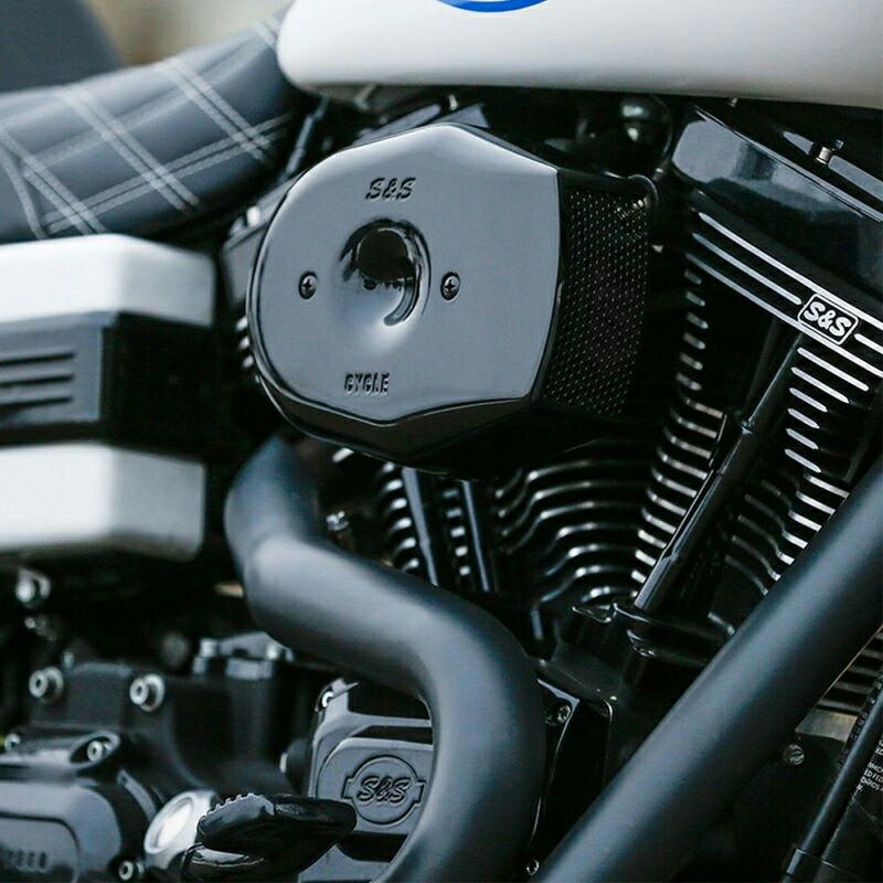 【S&S】ステルス トリビュート エアクリーナー ブラック ツインカム・ケーブルスロットル用