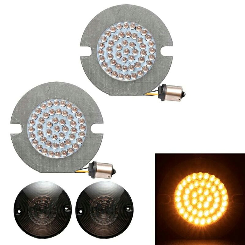【ホグワークス】LEDターンシグナルバルブ フラットレンズ HW307005
