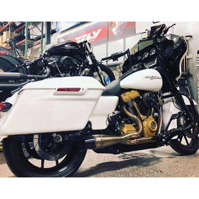 【サヴィツキ】ショーティー2IN1・フルエキゾーストマフラー ステンレスブラシ仕上げ 2017~2024 ツーリング 930-01210|ワールドモーターライフ
