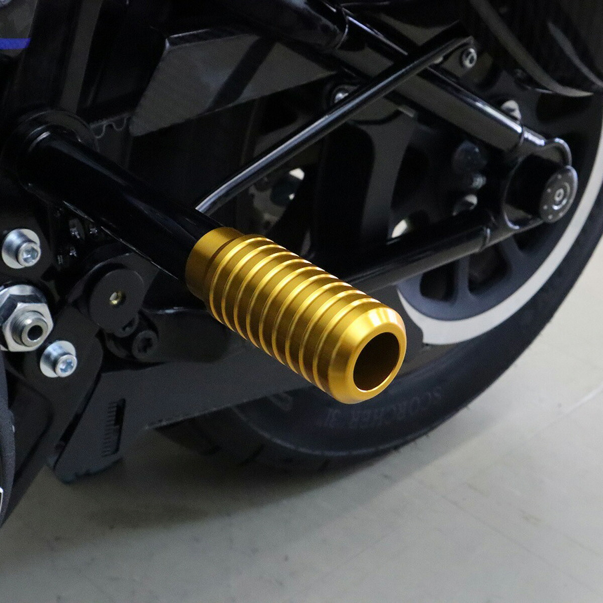 M8 ソフテイル BUNGKING(バンキン) リアクラッシュバー用 アルミスライダー (カラーアルマイト) SPEEDRA｜ワールドモーターライフ