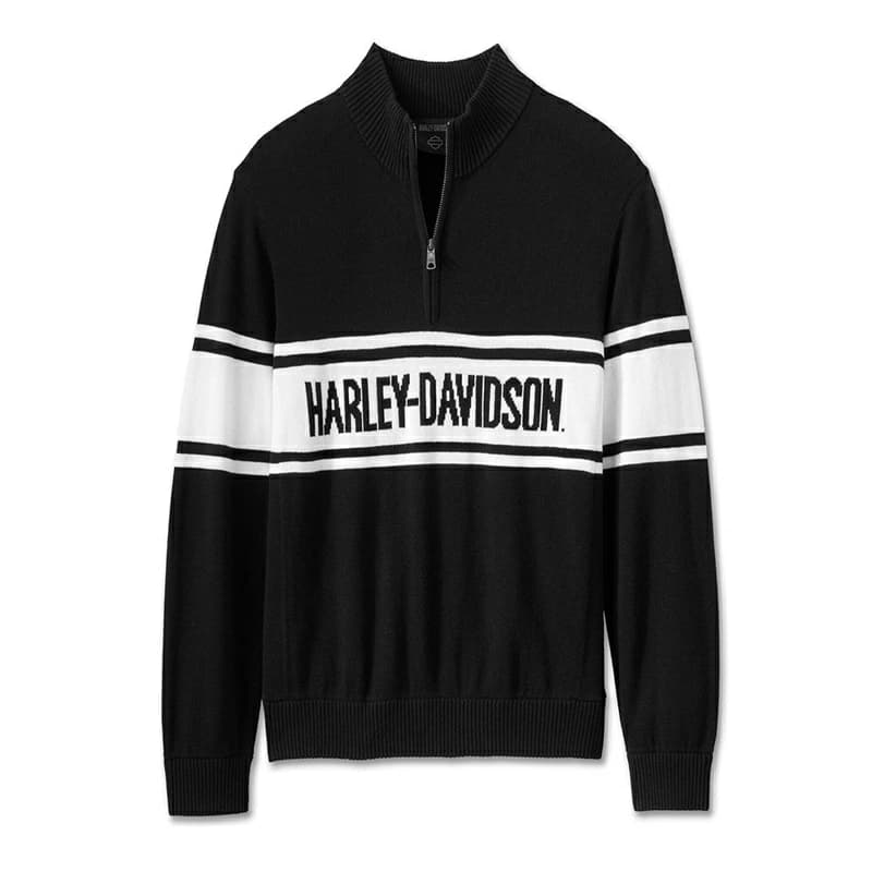 ハーレーダビッドソン メンズ Harley-Davidson1/4ジップセーター_96118-25VM