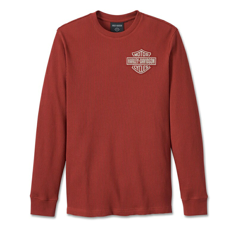 ハーレーダビッドソン メンズ バー＆シールド3DロングスリーブTシャツ_96051-24VM