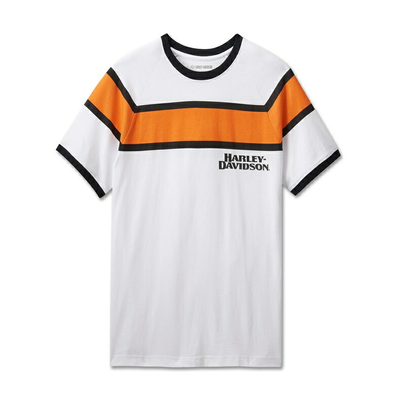 ハーレーダビッドソン メンズ レーシング・ストライプTシャツ_96544-24VM