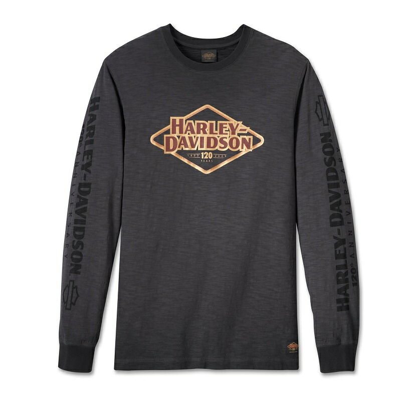 ハーレーダビッドソン メンズ120周年記念ロングスリーブTシャツ_96548-23VM