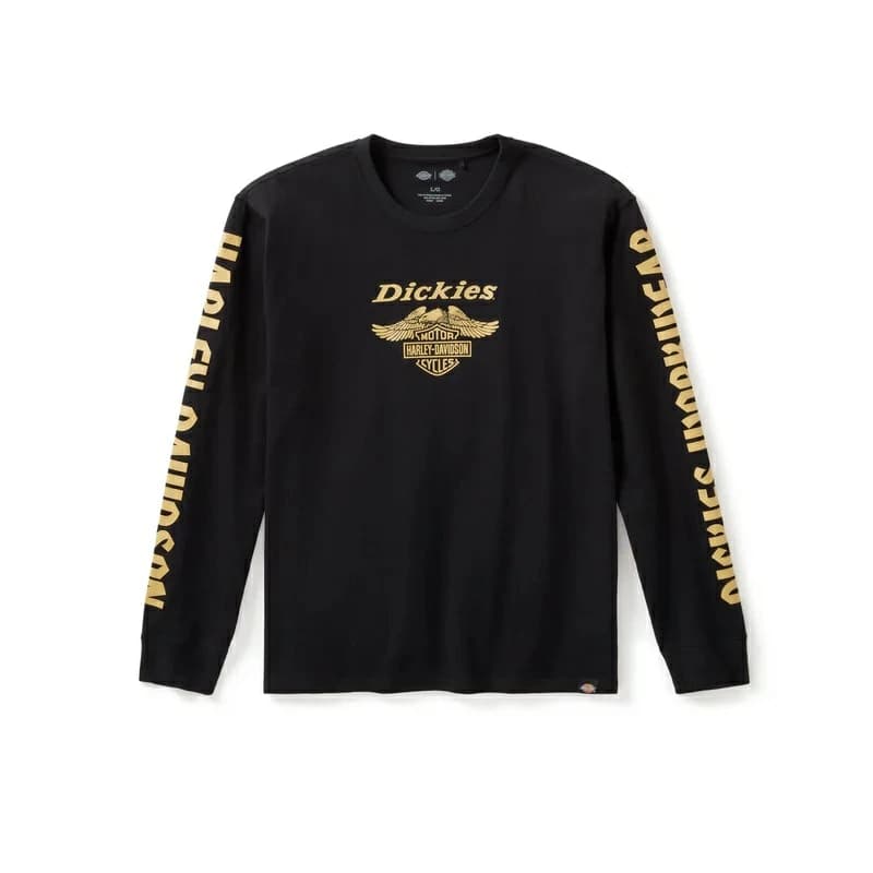 ハーレーダビッドソン メンズ Dickies x H-D ヘビーウェイト ロング衣袂 鷲ティーシャツ97427-25VM