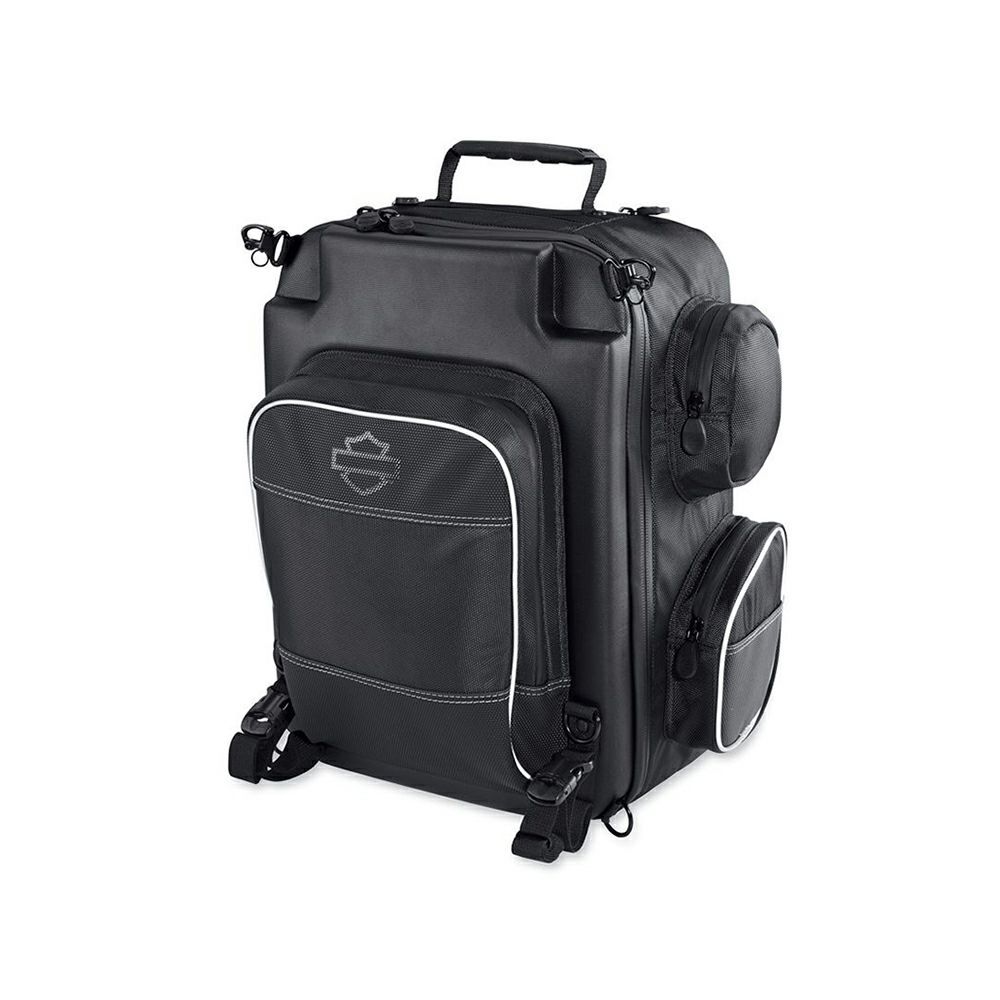 【93300105】ハーレー純正 オニキス・プレミアム・ラゲッジコレクション・ウィークエンダーバッグOnyx Premium Luggage Weekender Bag EVOダイナ M8ソフテイル スポーツスター ダイナ｜HD-REGO