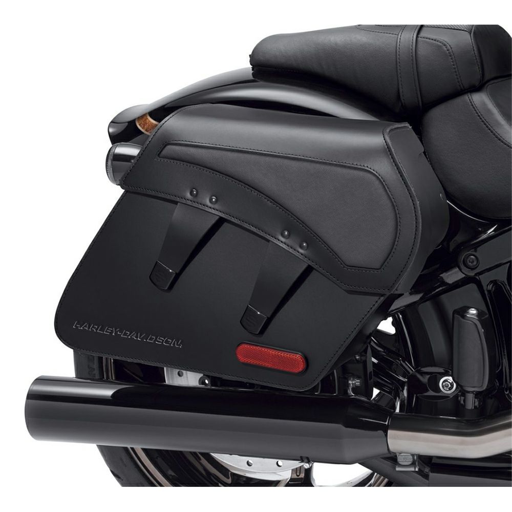 【90201389】ハーレー純正 H-Dデタッチャブル・レザーサドルバッグ ブレイクアウト H-D Detachables Leather Saddlebags TCソフテイル