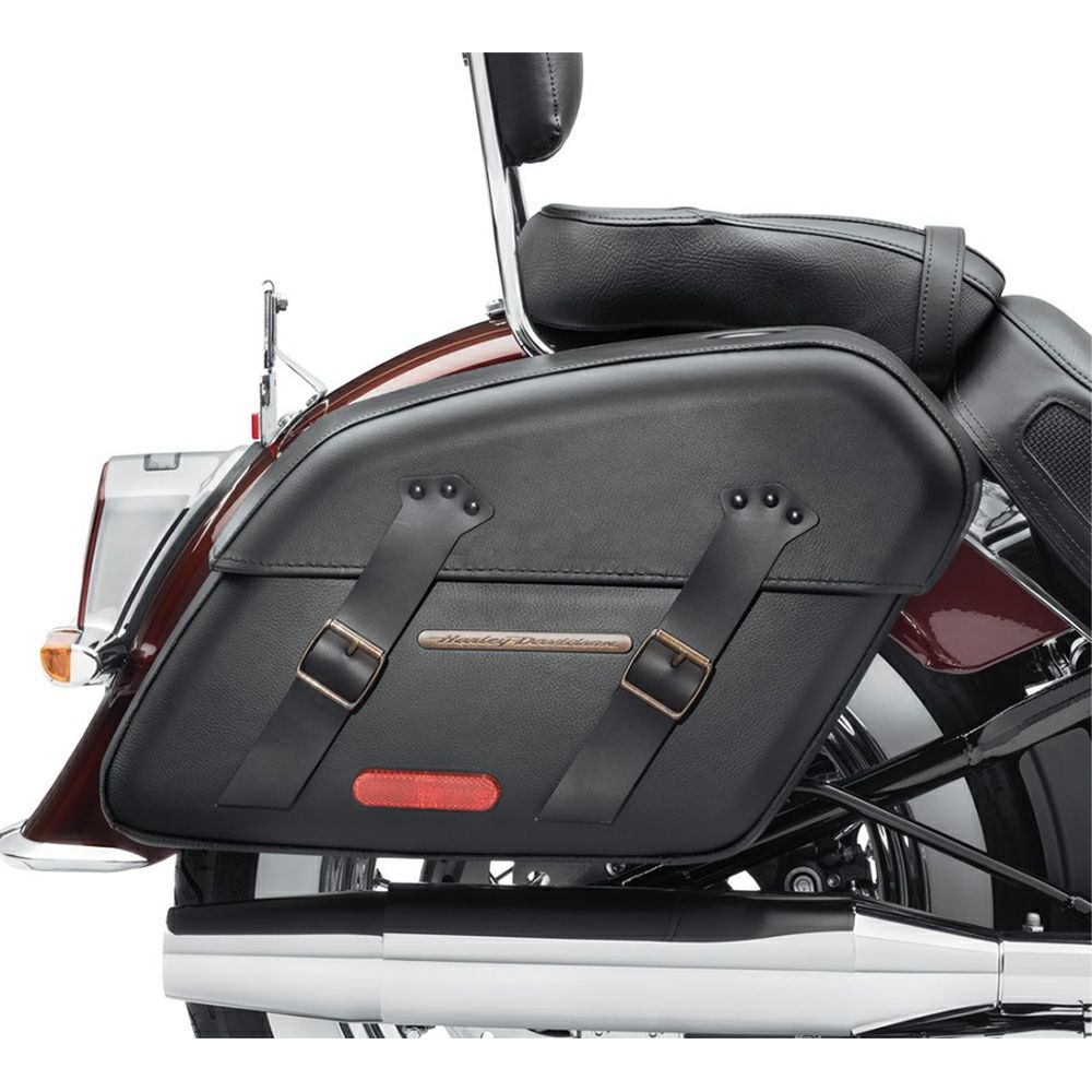 【90201644A】ハーレー純正 H-Dデタッチャブル・サドルバッグ ブラストリムH-D Detachables Saddlebags Brass Trim M8ソフテイル|HD-REGO