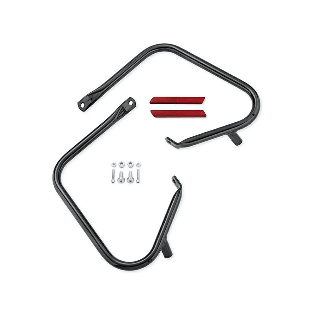 【49283-09】ハーレー純正 リアサドルバッグガード Gloss Black Rear Saddlebag Guard Kit EVOツーリング TCツーリング&トライク