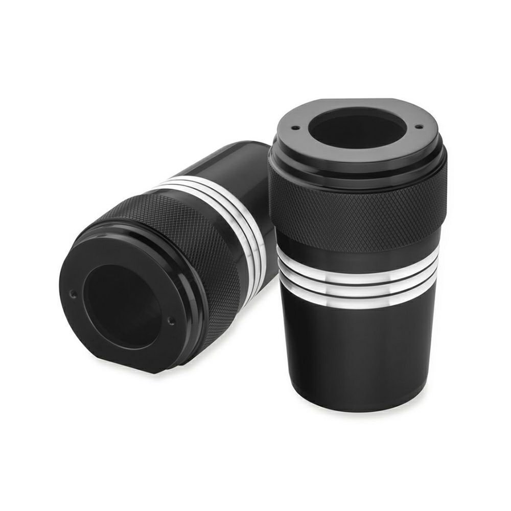 【45800135】ハーレー純正 アッパーフォークスライダーカバー マシンカット Machine Cut Upper Fork Slider Covers M8ソフテイル