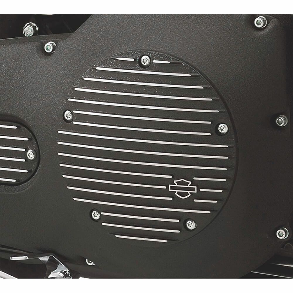 【25454-01】ハーレー純正 ブラックフィン・コレクション ダービーカバーBlack Fin Derby Cover EVOダイナ M8ソフテイル TCソフテイル ダイナ|HD-REGO