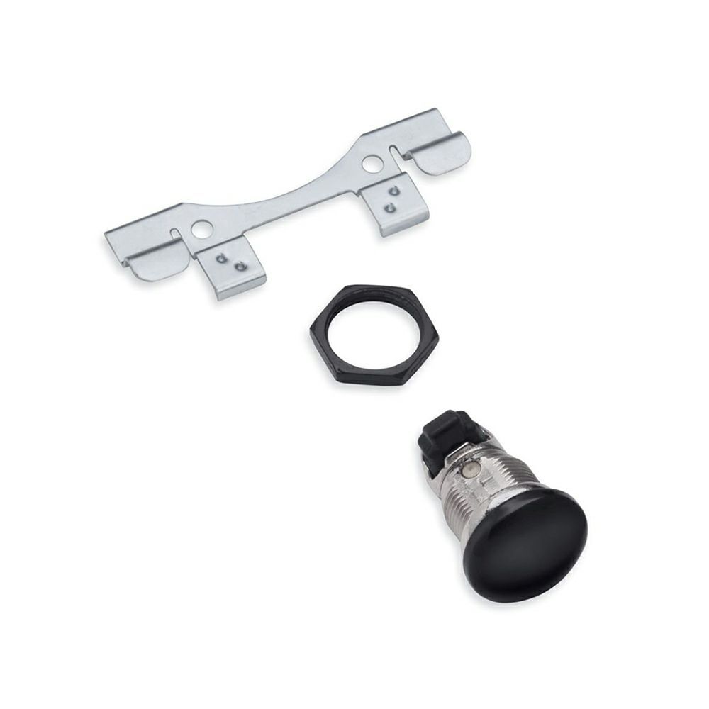 【90300096A】ハーレー純正 スムーズ・プッシュボタン・フュエルタンクコンソールドアリリースSmooth Push-Button Fuel Tank Console Door Release - Gloss Black EVOツーリング M8ツーリング&トライク TCツーリング&トライク｜HD-REGO