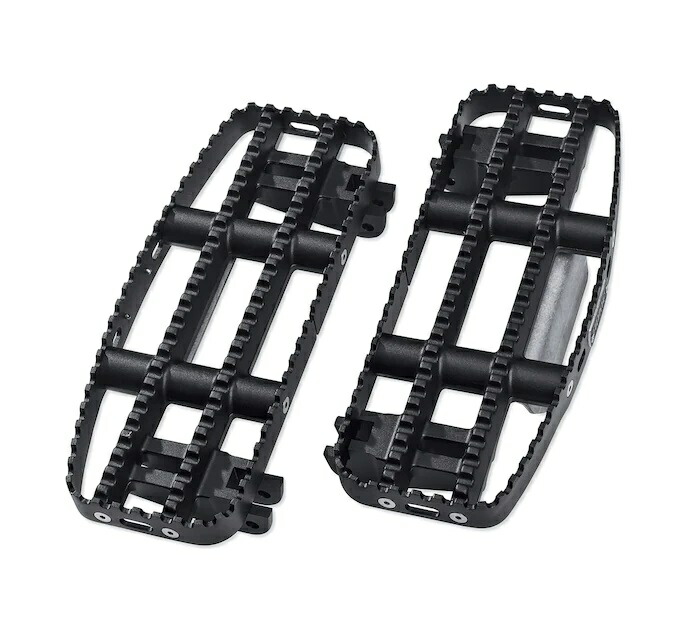 【50501604】ハーレー純正 80グリット・ライダーフットボード/ ブラック 80GRIT Rider Footboards