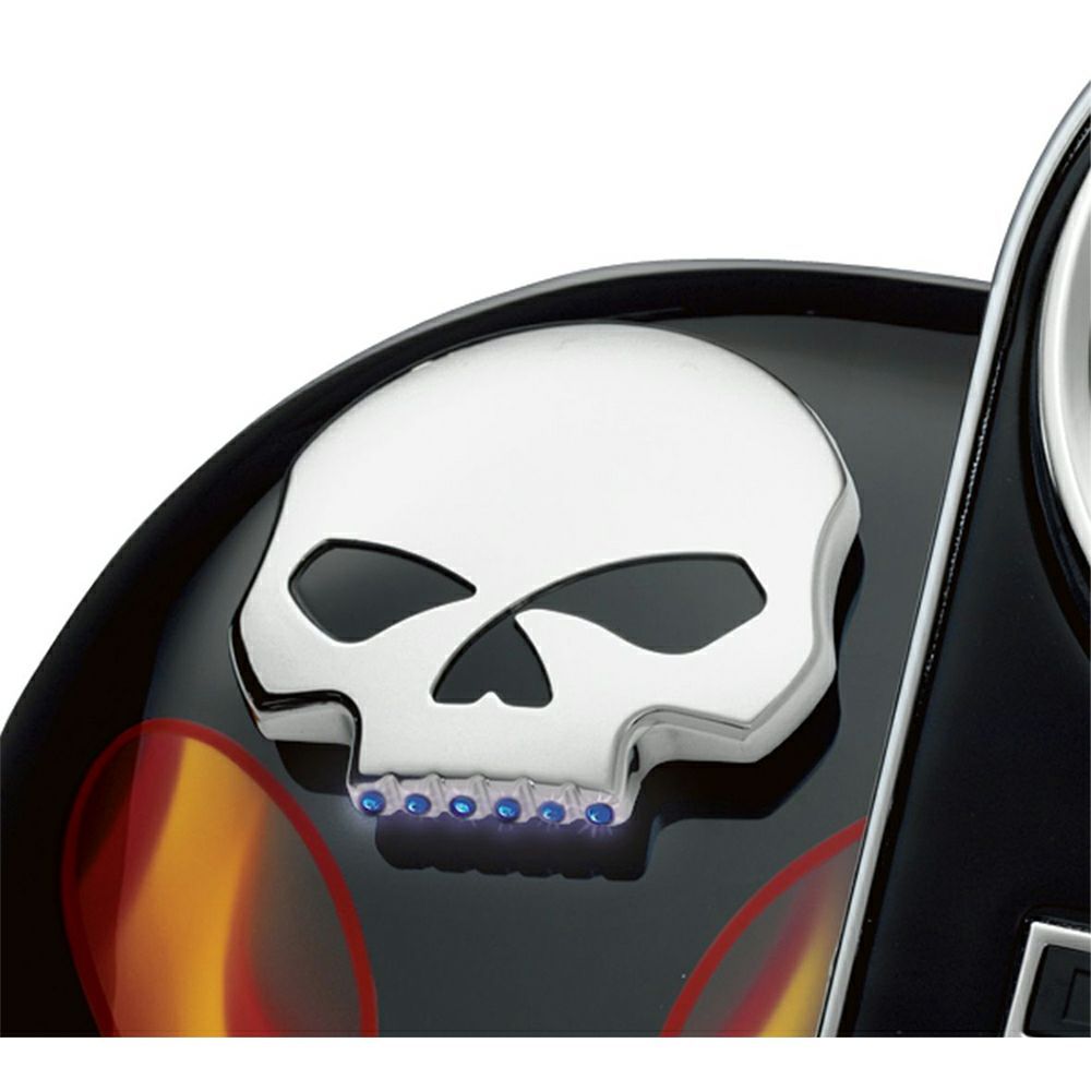 【75098-08A】ハーレー純正 LEDフュエルゲージ Skull LED Fuel Gauge M8ツーリング&トライク TCソフテイル TCツーリング&トライク ダイナ