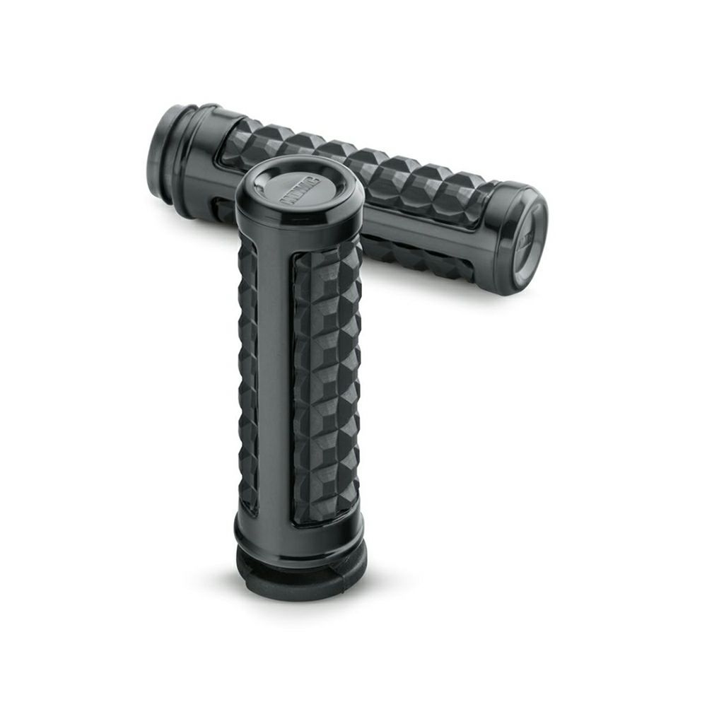 【56100231】ハーレー純正 ドミニオン・コレクション・ハンドグリップ ブラックDominion Hand Grips EVOダイナ M8ソフテイル TCソフテイル TCツーリング&トライク｜HD-REGO