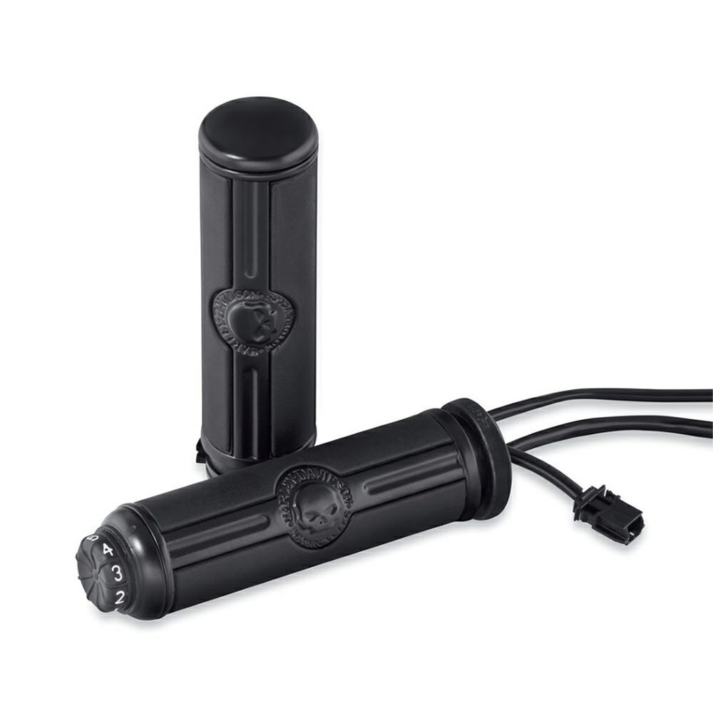 【56100363】ハーレー純正 ヒーテッド・ハンドグリップ・コレクション ウィリーG・. スカル ブラックWillie G Skull Heated Hand Grips EVOダイナ TCソフテイル スポーツスター ダイナ｜HD-REGO 43,014円