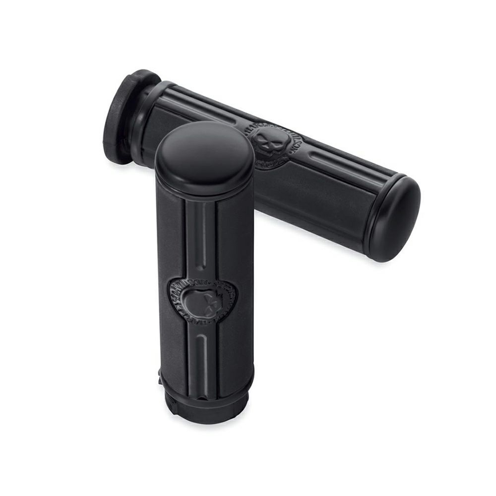 【56100364】ハーレー純正 ウィリーG.・スカル・コレクション ハンドグリップ、ブラックWillie G Skull Hand Grips EVOダイナ TCソフテイル スポーツスター ダイナ|HD-REGO