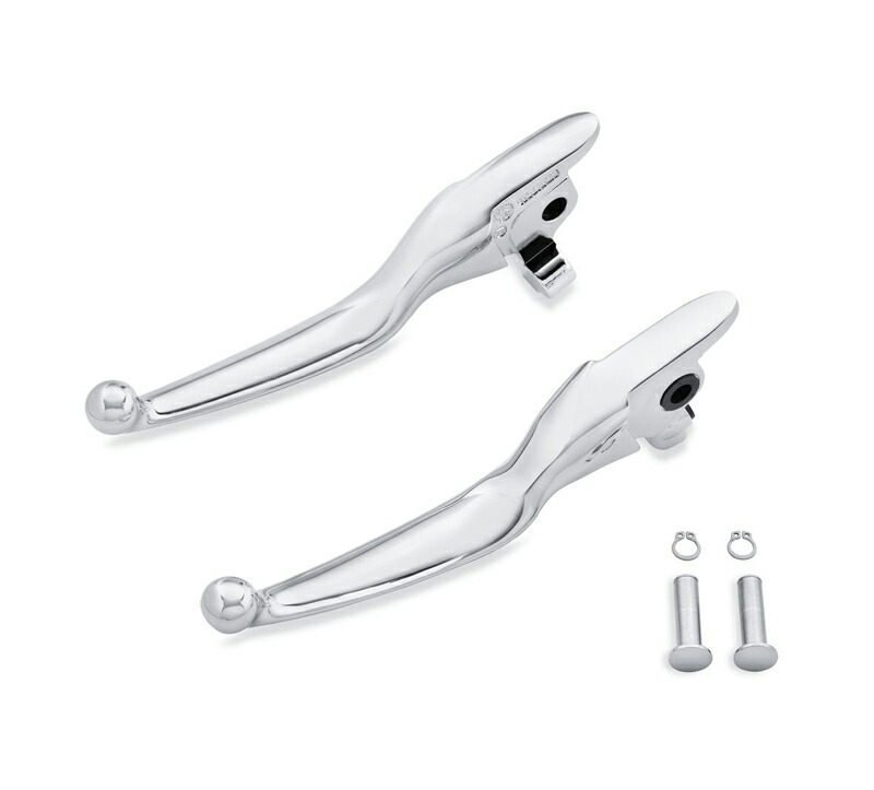 【41700422】ハーレー純正 クロームハンドコントロールレバーキット Chrome Hand Control Lever Kit