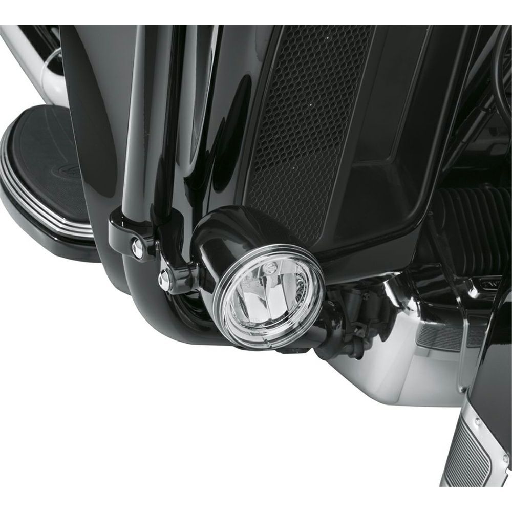 【68000092】ハーレー純正 デーメーカー・リフレクターLEDフォグランプ Daymaker Reflector LED Fog Lamps - Gloss Black Housing EVOツーリング M8ツーリング&トライク TCツーリング&トライク