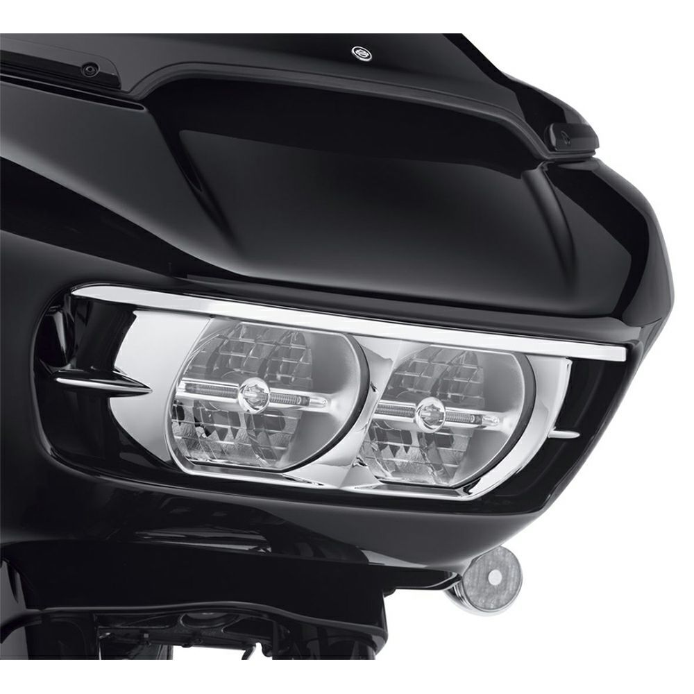【61400411】ハーレー純正 ヘッドライトトリム FLTR クロームRoad Glide Headlamp Trim - Chrome M8ツーリング&トライク TCツーリング&トライク｜HD-REGO 17,633円