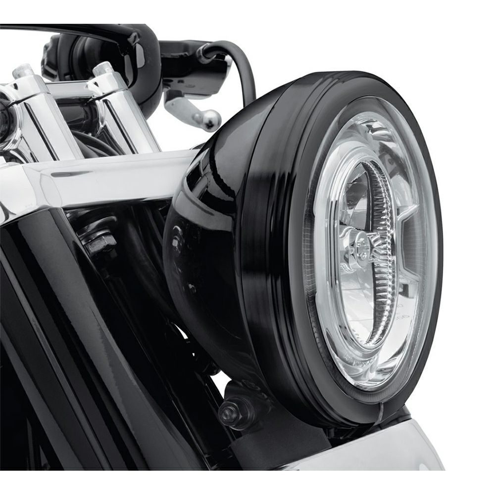 【61400434】ハーレー純正 ヘッドライトトリムリング ディファイアンス・コレクション 7 in. Defiance Headlamp Trim Ring M8ソフテイル