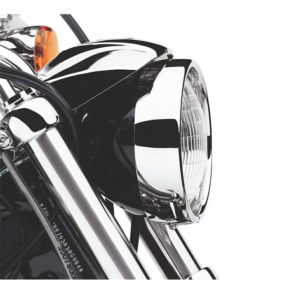 【69623-99A】ハーレー純正 フレンチ・トリムリング・コレクション Headlamp Trim Ring EVOダイナ TCソフテイル スポーツスター ダイナ