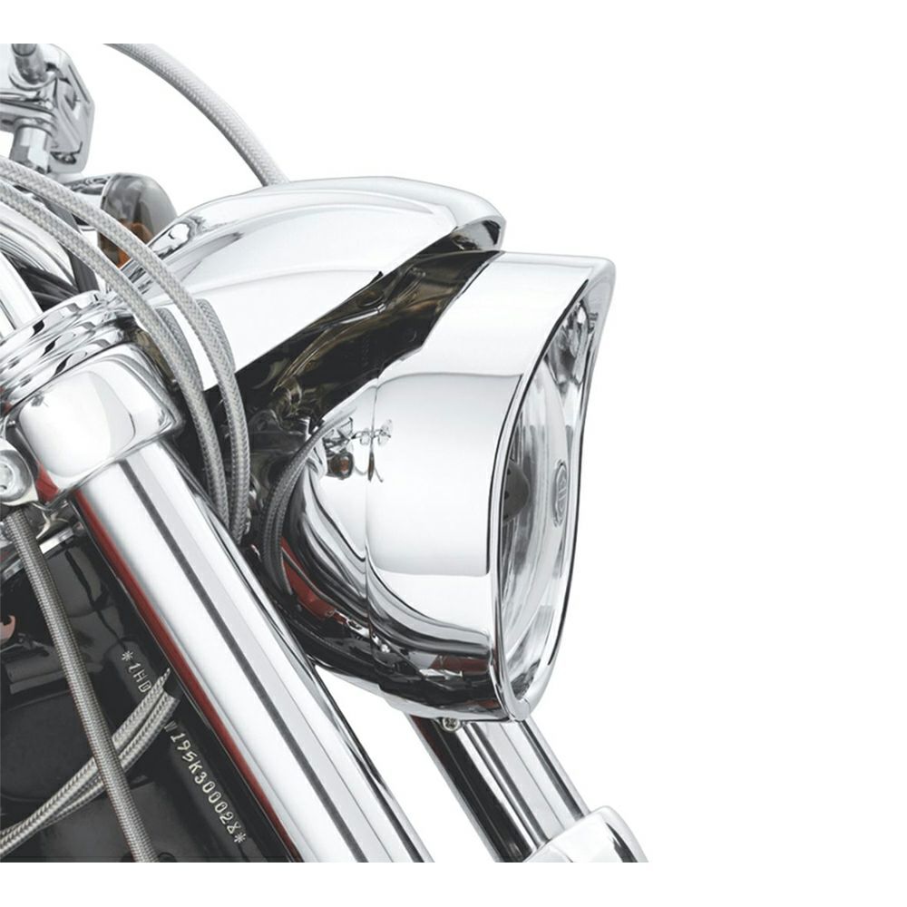 【69735-05】ハーレー純正 バイザースタイル・トリムリング・コレクション Visor Style Headlamp Trim Ring EVOダイナ TCソフテイル スポーツスター ダイナ