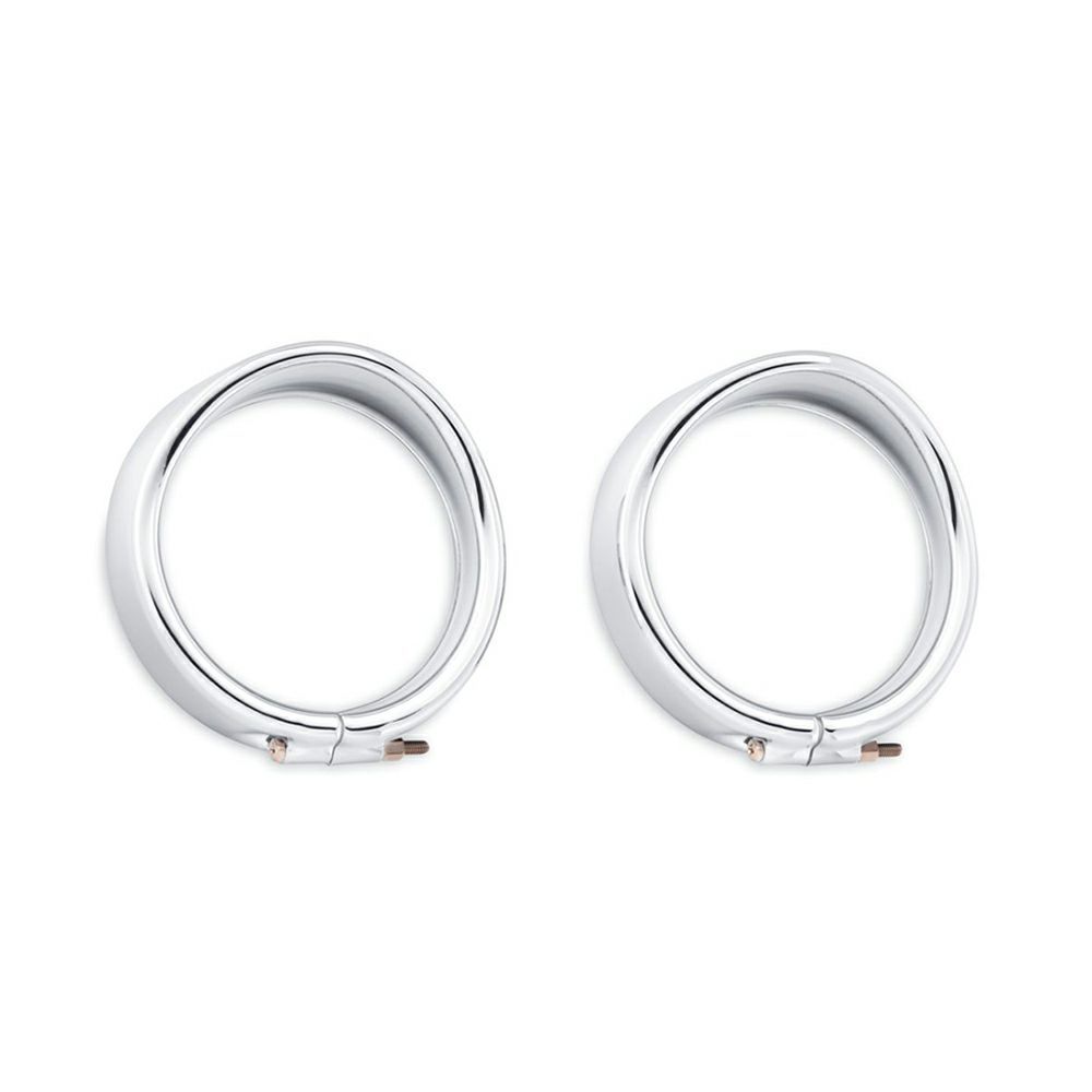 【69749-05】ハーレー純正 バイザースタイル・トリムリング・コレクション ターンシグナル フラットレンズ Visor Style Turn Signal Trim Ring EVOツーリング